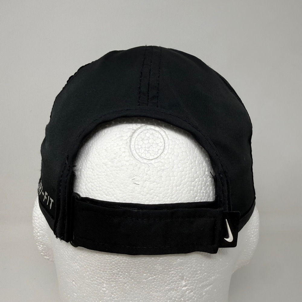 Nike Featherlight Dri-FIT Running Hat Black Adjustable Performance Cap OSFM - Picture 5 of 13